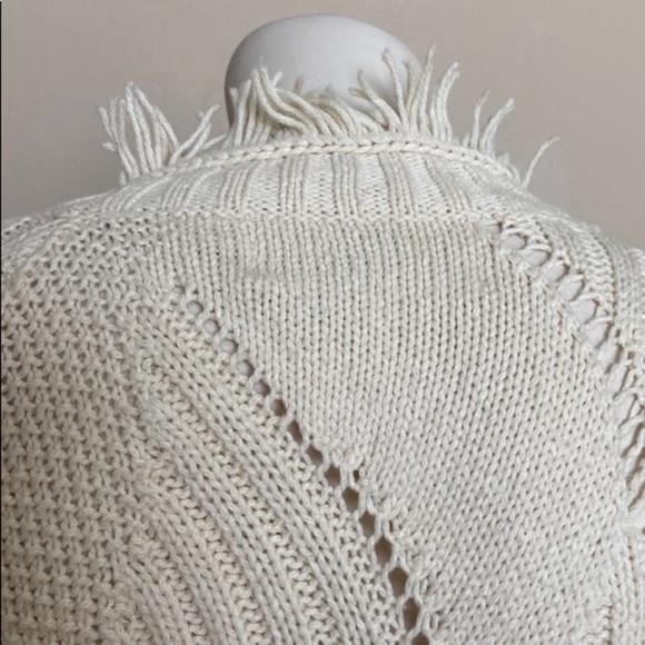 Rosie Neira Ivory Open Cardigan Sweater - Picture 3 of 5